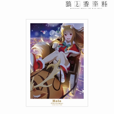 【アルマビアンカ】TVアニメ『狼と香辛料 MERCHANT MEETS THE WISE WOLF』 ホロ 「クリスマス」ビジュアル A3マット加工ポスター
