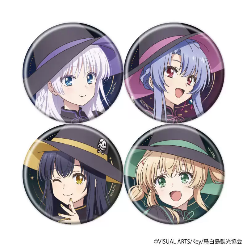 【A3】缶バッジ「TVアニメ『Summer Pockets』」28/魔女ver. ブラインド（全4種）（描き下ろしイラスト） 1BOX入数：4