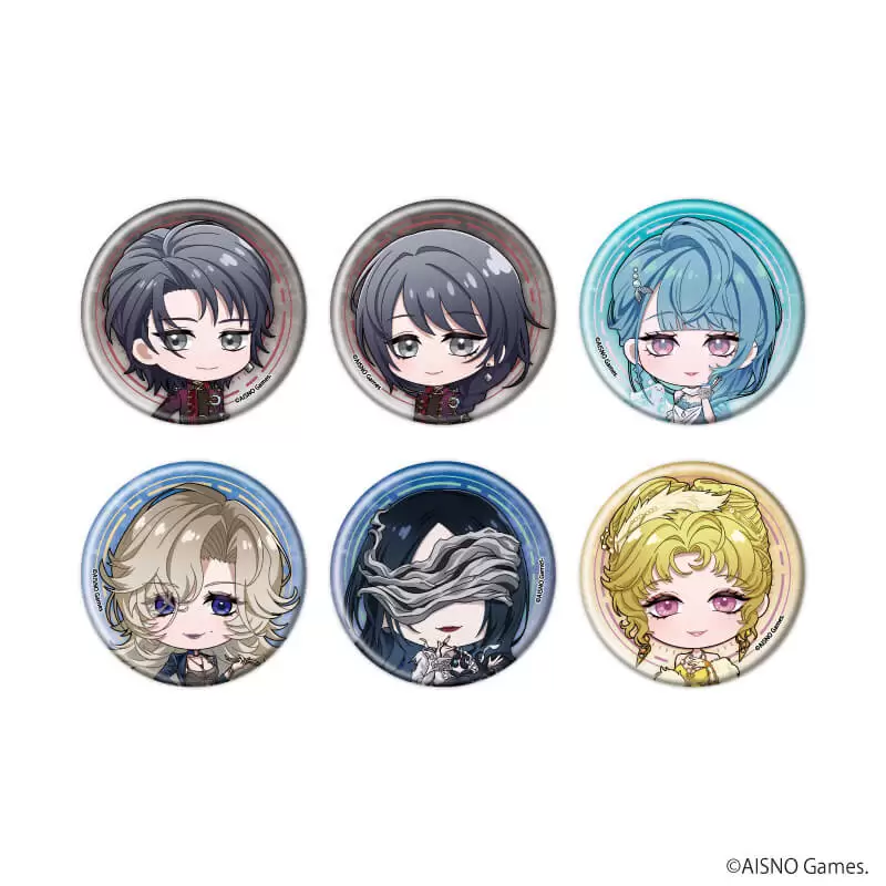 【A3】缶バッジ「無期迷途」24/ブラインド（全6種）（ミニキャライラスト） 1BOX入数：6