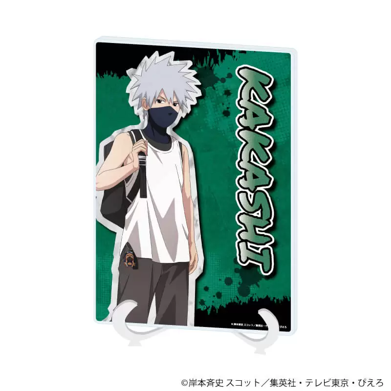 【A3】アクリルアートボード（A5サイズ）「NARUTO-ナルト- 疾風伝」06/はたけカカシ ストリートファッションver.（描き下ろしイラスト）