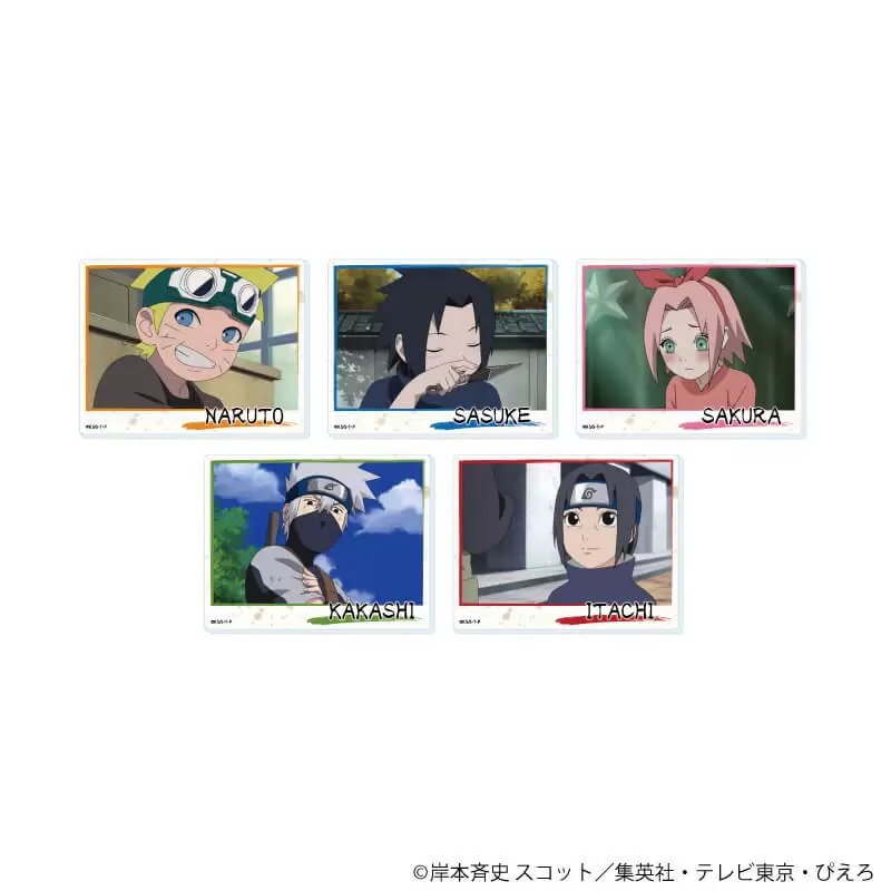 【A3】ミニアクリルプレート「NARUTO-ナルト- 疾風伝」08/ブラインド（全5種）（場面写イラスト） 1BOX入数：5