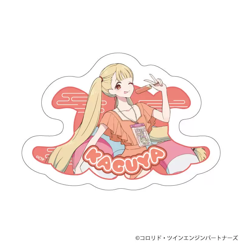 【A3】ダイカットステッカー「超かぐや姫！」04/かぐや（描き下ろしイラスト）