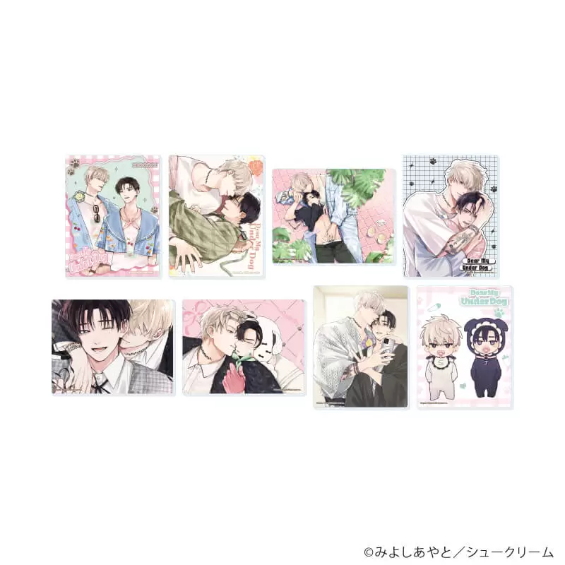 【A3】アクリルカード「愛しのアンダードッグ」01/ブラインド（全8種）（公式＆描き下ろしイラスト） 1BOX入数：8