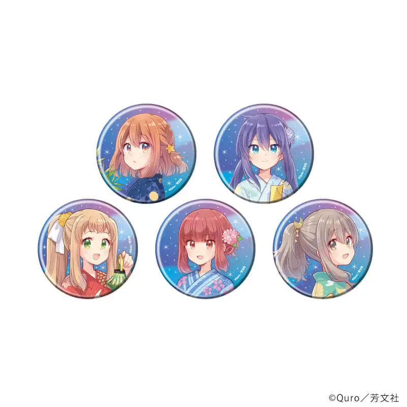 【A3】缶バッジ「恋する小惑星」04/七夕ver. ブラインド（全5種）（描き下ろしイラスト） 1BOX入数：5