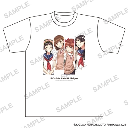 【KADOKAWA】コミック「とある科学の超電磁砲」 Tシャツ ホワイト
