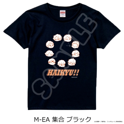 【シンクイノベーション】ハイキュー！！ 第11弾 Tシャツ M-EA 集合 ブラック XLサイズ