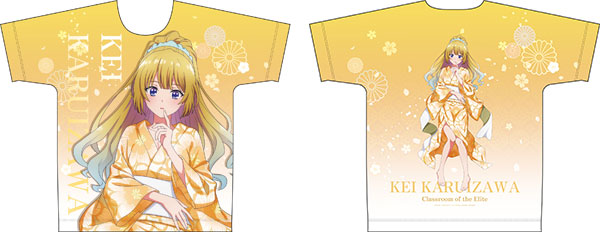 【スターコーポレーション】ようこそ実力至上主義の教室へ 【描き下ろし】フルグラフィックTシャツ 軽井沢恵（和服） XL