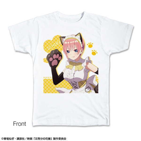 【ライセンスエージェント】映画「五等分の花嫁」 Tシャツ XLサイズ デザイン01（中野一花/猫耳メイドver.）【描き下ろし】