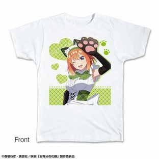 【ライセンスエージェント】映画「五等分の花嫁」 Tシャツ Mサイズ デザイン04（中野四葉）【描き下ろし】
