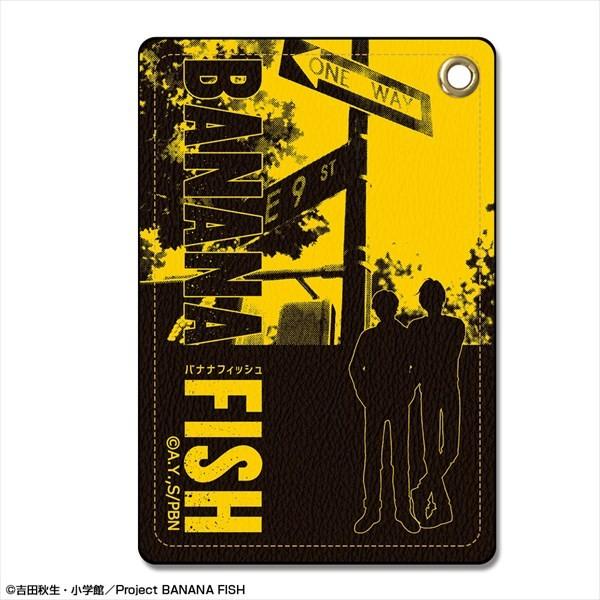 【ライセンスエージェント】BANANA FISH レザーパスケース デザイン02（アッシュ&英二）