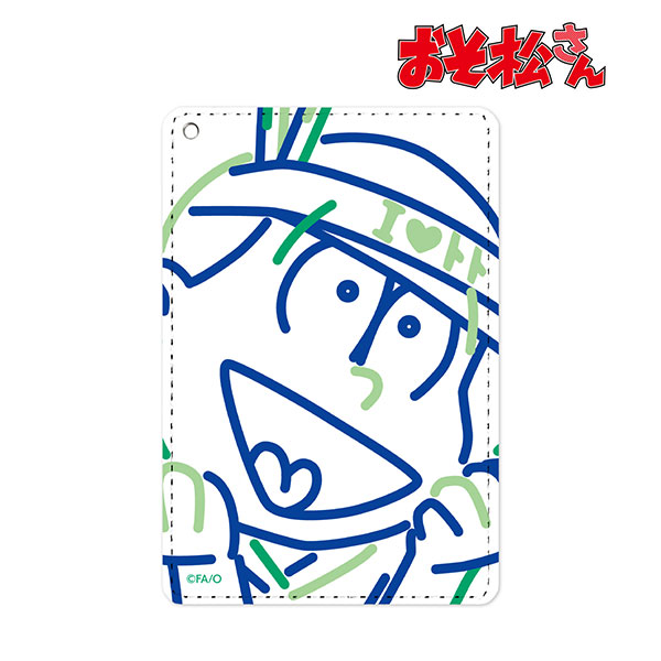 【アルマビアンカ】おそ松さん チョロ松 ラインアート 1ポケットパスケース