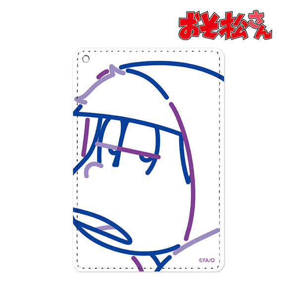 【アルマビアンカ】おそ松さん 一松 ラインアート 1ポケットパスケース
