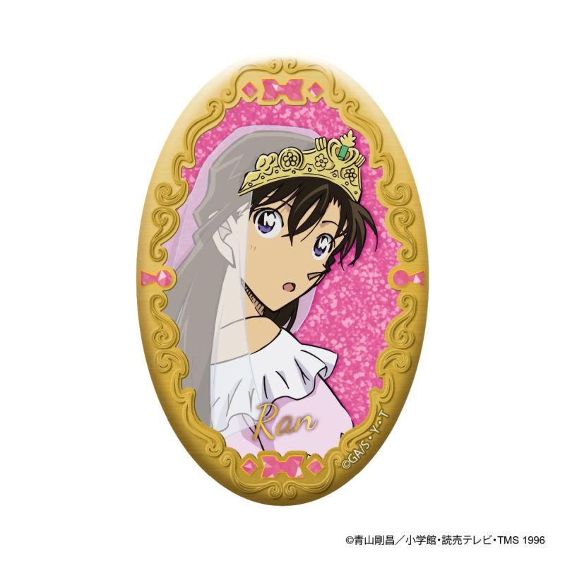 【アイアップ】名探偵コナン オーバル缶バッジ（毛利蘭）