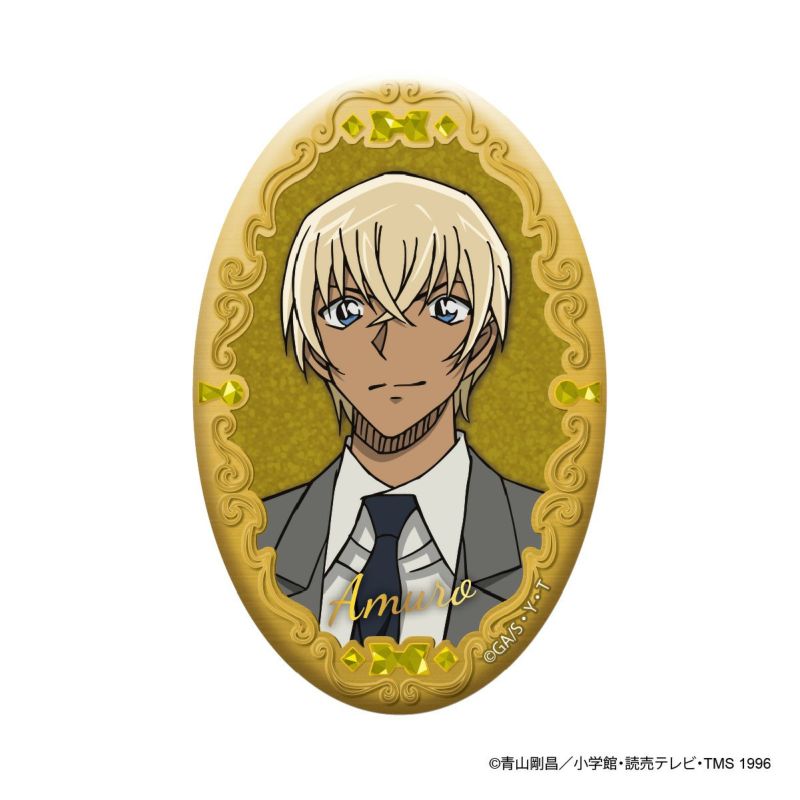 【アイアップ】名探偵コナン オーバル缶バッジ（安室透）