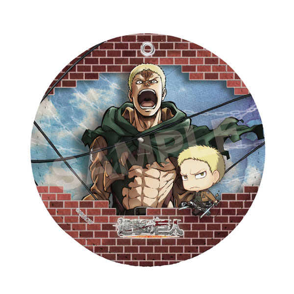 【CS.FRONT】進撃の巨人 レザーコースターキーホルダー /07 ライナー