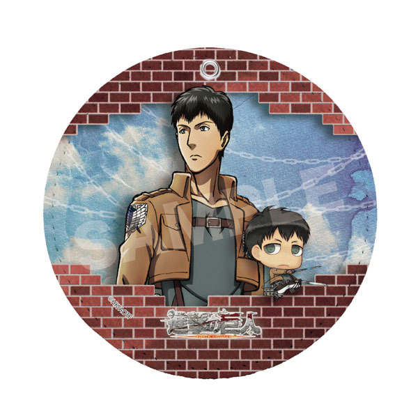 【CS.FRONT】進撃の巨人 レザーコースターキーホルダー /08 ベルトルト