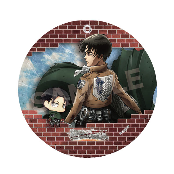 【CS.FRONT】進撃の巨人 レザーコースターキーホルダー /09 リヴァイ