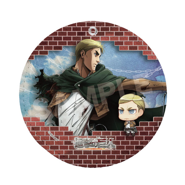 【CS.FRONT】進撃の巨人 レザーコースターキーホルダー /10 エルヴィン