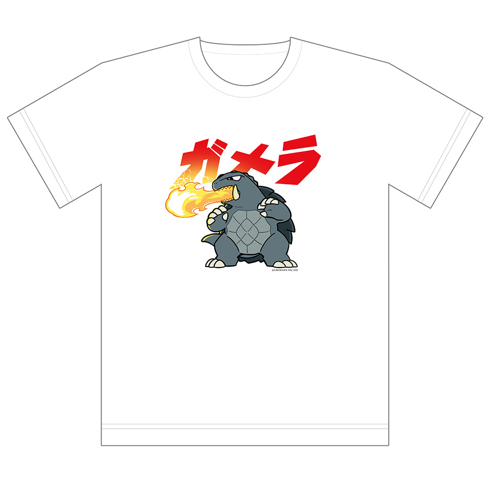 【カーテン魂】ガメラ Tシャツ（ミニキャラ）Lサイズ