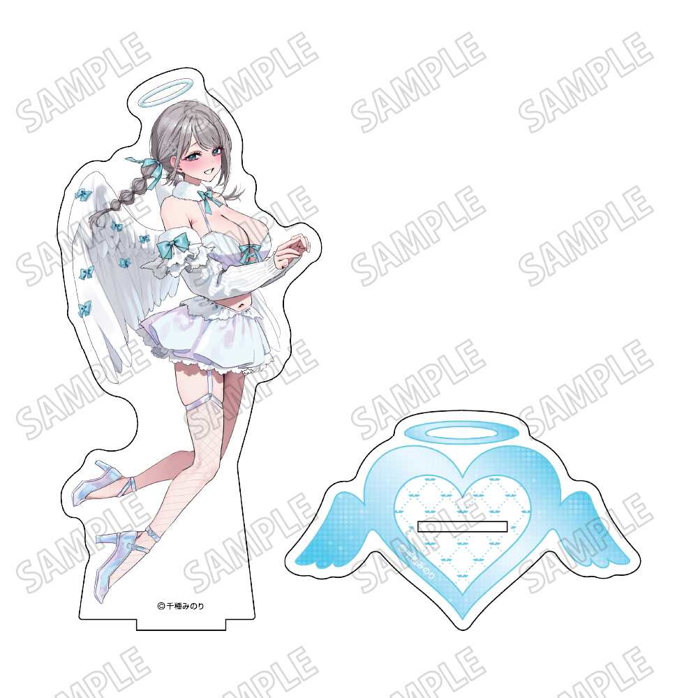 【メディコス・エンタテインメント】「千種みのり」描き下ろしBIGアクリルスタンド【天使&悪魔ver.】（1）早乙女志乃