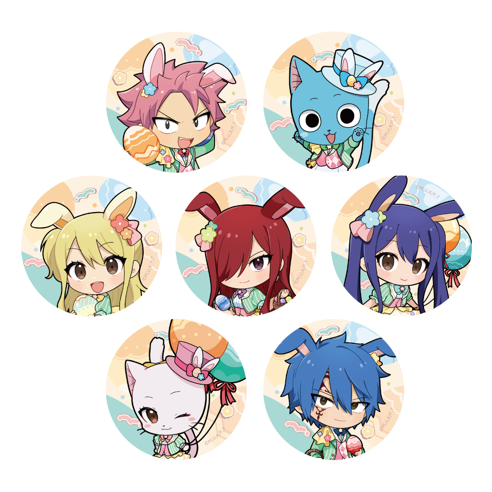 【Parflette】FAIRY TAIL 100年クエスト トレーディング缶バッジ（イースター/ver.A） 1BOX入数：7