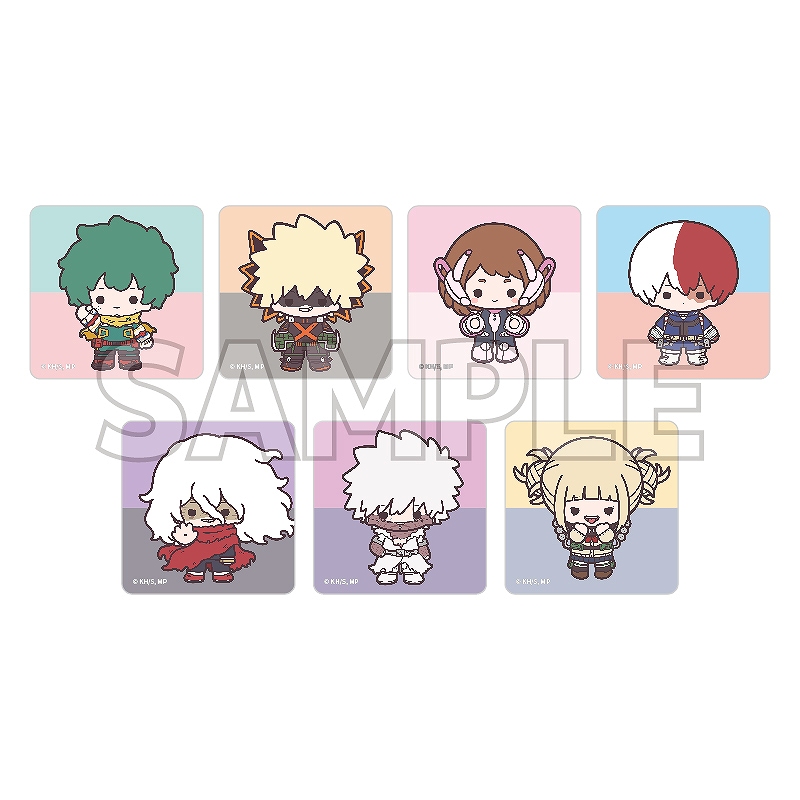 【YTE】僕のヒーローアカデミア トレーディングアクリルステッカー Light color style デフォルメ 1BOX入数：7