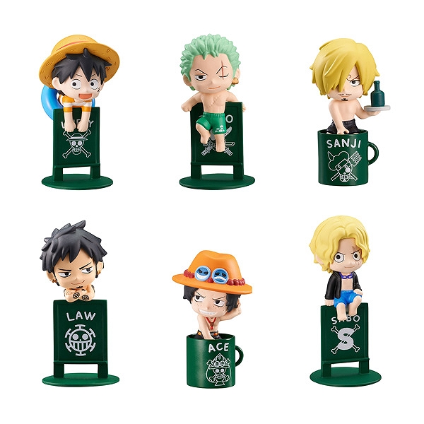 【メガハウス】お茶友シリーズ ONE PIECE 海賊たちのバカンス 1BOX入数：8