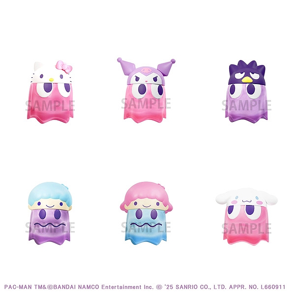【メガハウス】パックマン×サンリオキャラクターズ ちびコレクトフィギュアVol.2 クリアカラーver. 1BOX入数：6