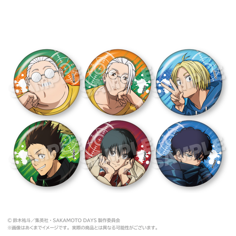 【ステラノーツ】SAKAMOTO DAYS トレーディング缶バッジ しゃがみこみver. 1BOX入数：6