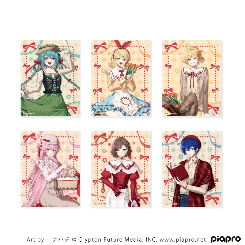 【A3】アクリルカード「ピアプロキャラクターズ」03/ピクニックver. ブラインド（全6種）（描き起こしイラスト） 1BOX入数：6