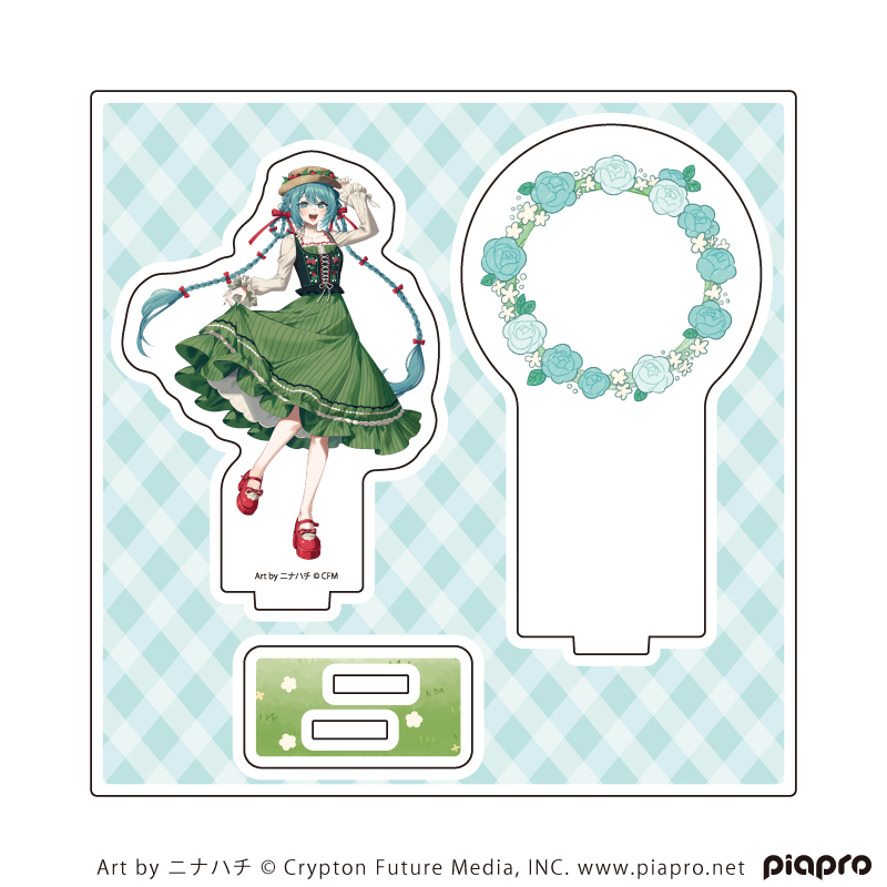 【A3】アクリルスタンドプレート「ピアプロキャラクターズ」19/初音ミク ピクニックver.（描き起こしイラスト）
