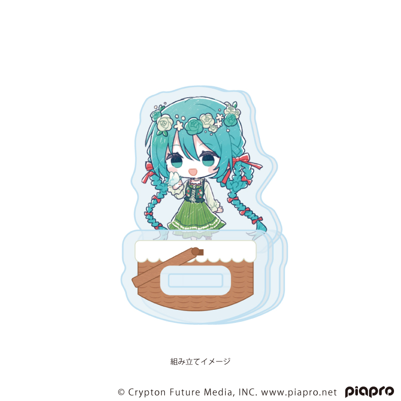 【A3】ゆらゆらアクリルスタンド「ピアプロキャラクターズ」07/初音ミク ピクニックver.（グラフアートイラスト）