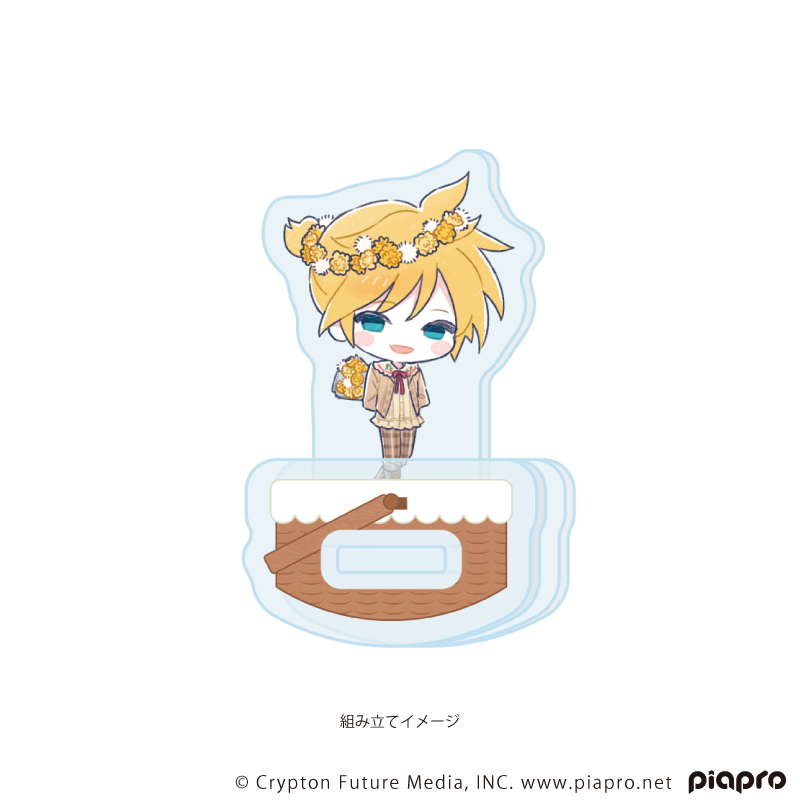【A3】ゆらゆらアクリルスタンド「ピアプロキャラクターズ」09/鏡音レン ピクニックver.（グラフアートイラスト）