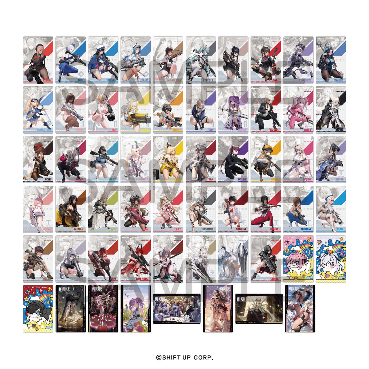 【アルジャーノンプロダクト】勝利の女神：NIKKE ガンガール メタルカードコレクションVol.3 1BOX入数：10