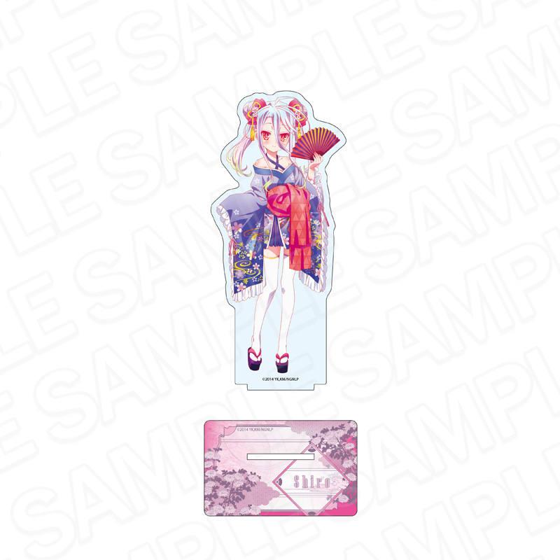 【コンテンツシード】ノーゲーム・ノーライフ ホログラムデカアクリルスタンド 白 和服サイバー ver.