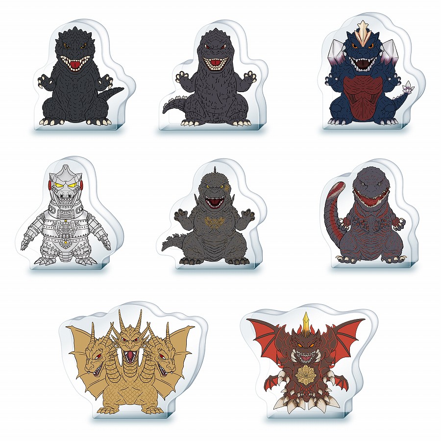 【トップス】ゴジラ アクリルブロック フィギュア 1BOX入数：8