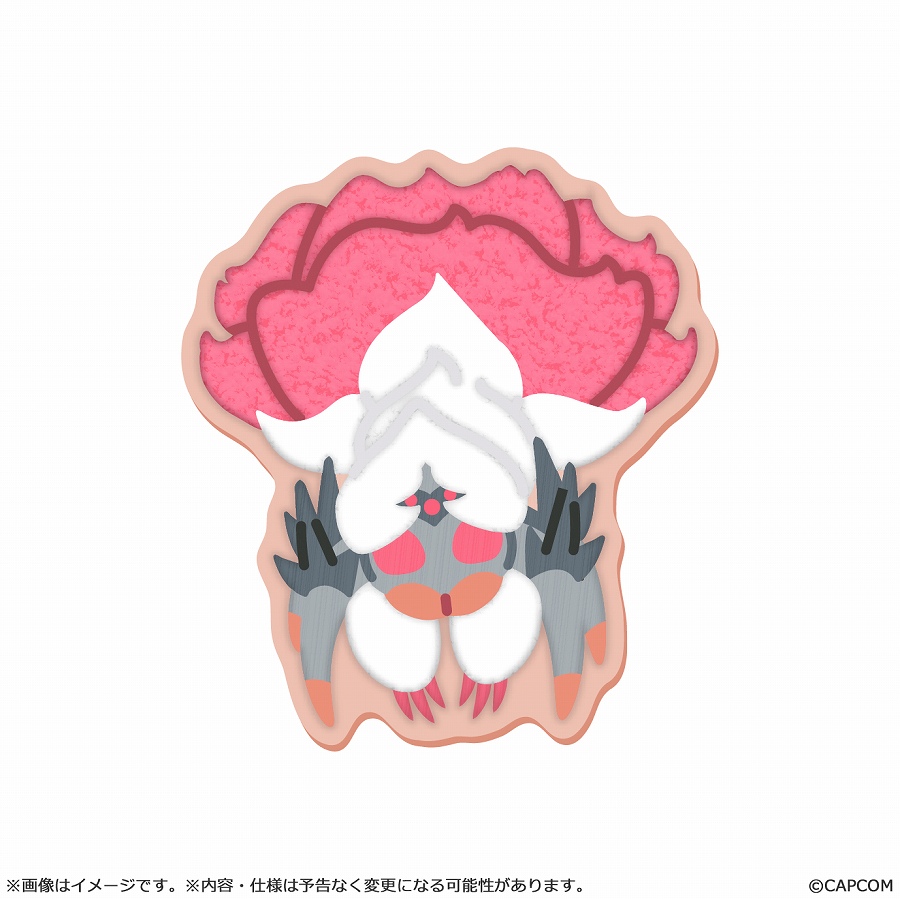 【カプコン】モンスターハンター モンでふぉ サガラ刺繍ステッカー ラバラ・バリナ
