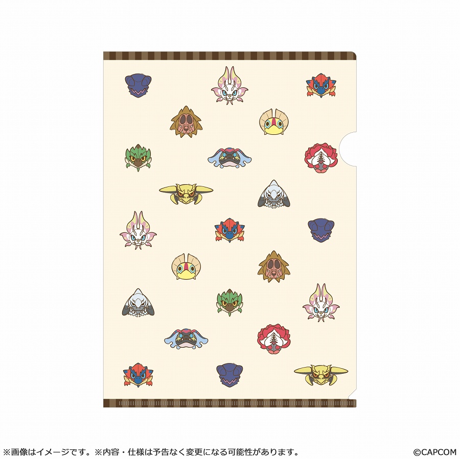【カプコン】モンスターハンター モンでふぉ クリアファイル 総柄