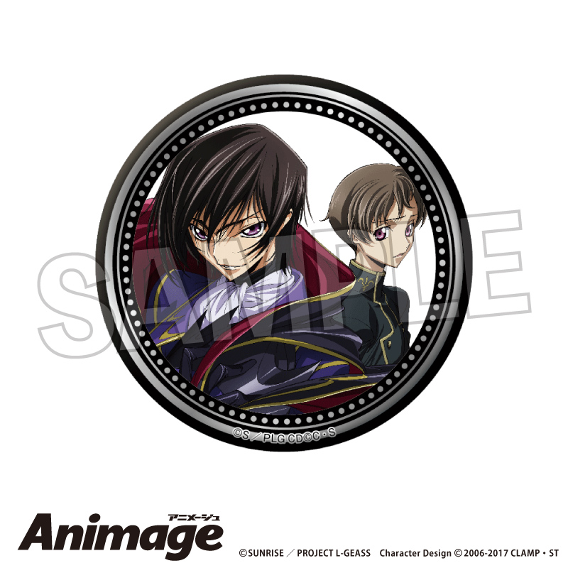 【PROOF】コードギアス 反逆のルルーシュ Animageギラギラ缶バッジ F【再販】
