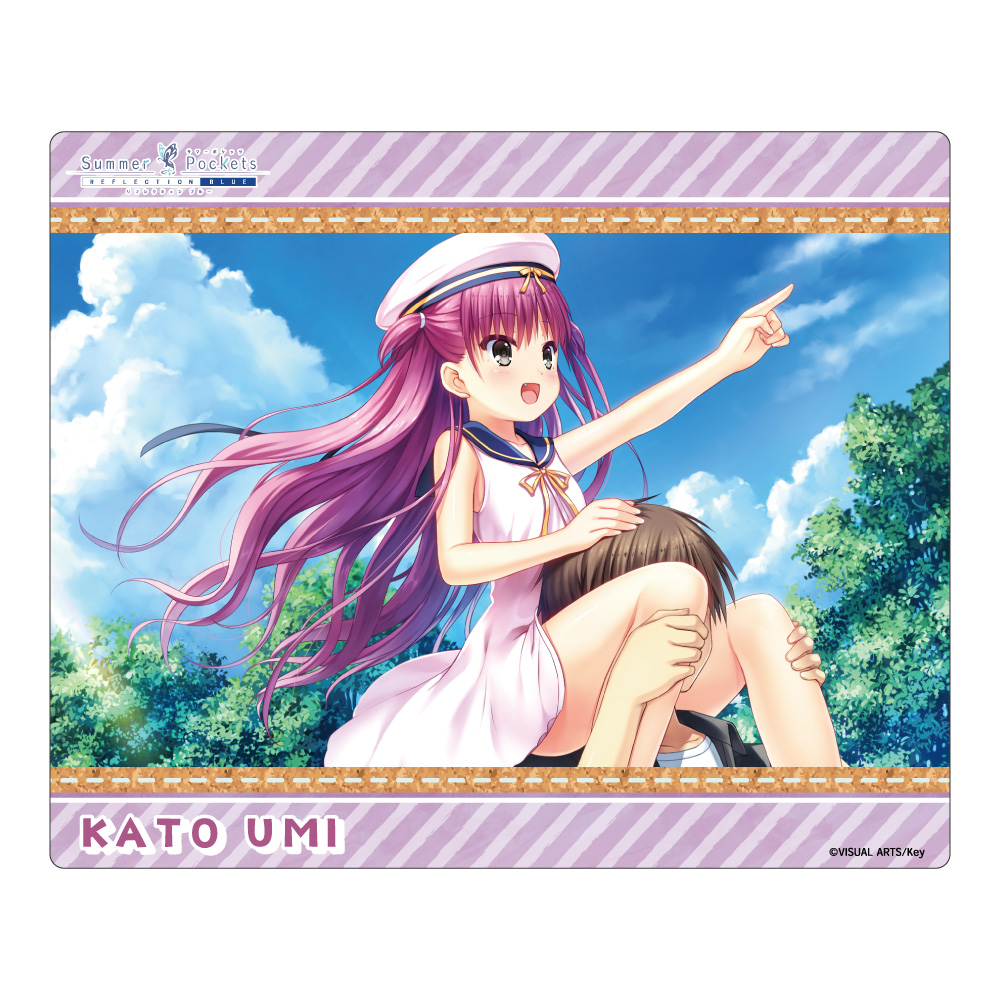 【みどびよ！】Summer Pockets REFLECTION BLUE マウスパッド 加藤うみ