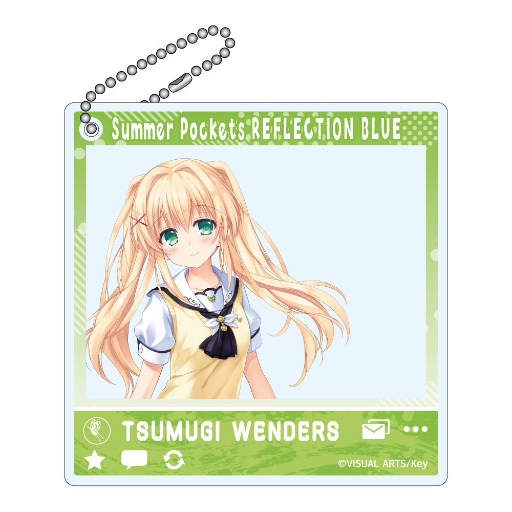 【みどびよ！】Summer Pockets REFLECTION BLUE SNSぽいアクリルキーホルダー 紬ヴェンダース