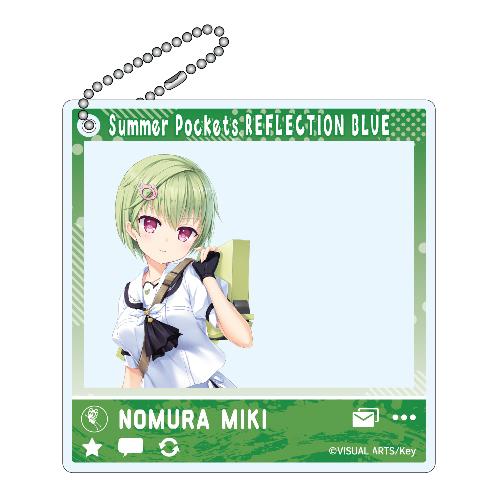 【みどびよ！】Summer Pockets REFLECTION BLUE SNSぽいアクリルキーホルダー 野村美希