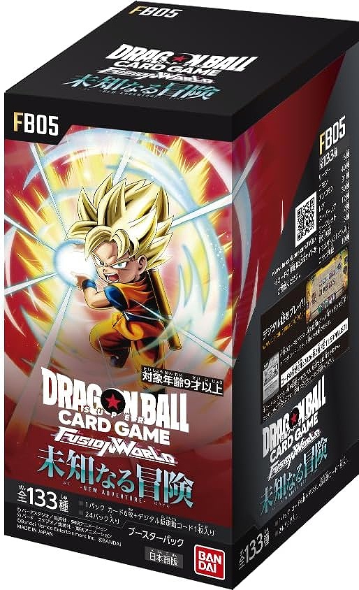 【バンダイ】ドラゴンボールスーパーカードゲーム フュージョンワールド ブースターパック 未知なる冒険（FB05） 1BOX入数：24