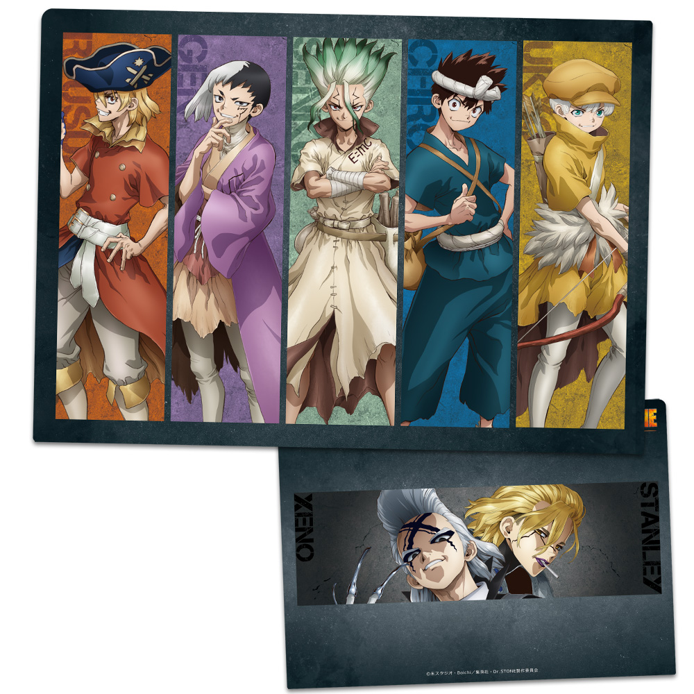 【アズメーカー】Dr.STONE クリアファイル 千空&ゲン&龍水&クロム&羽京&ゼノ&スタンリー