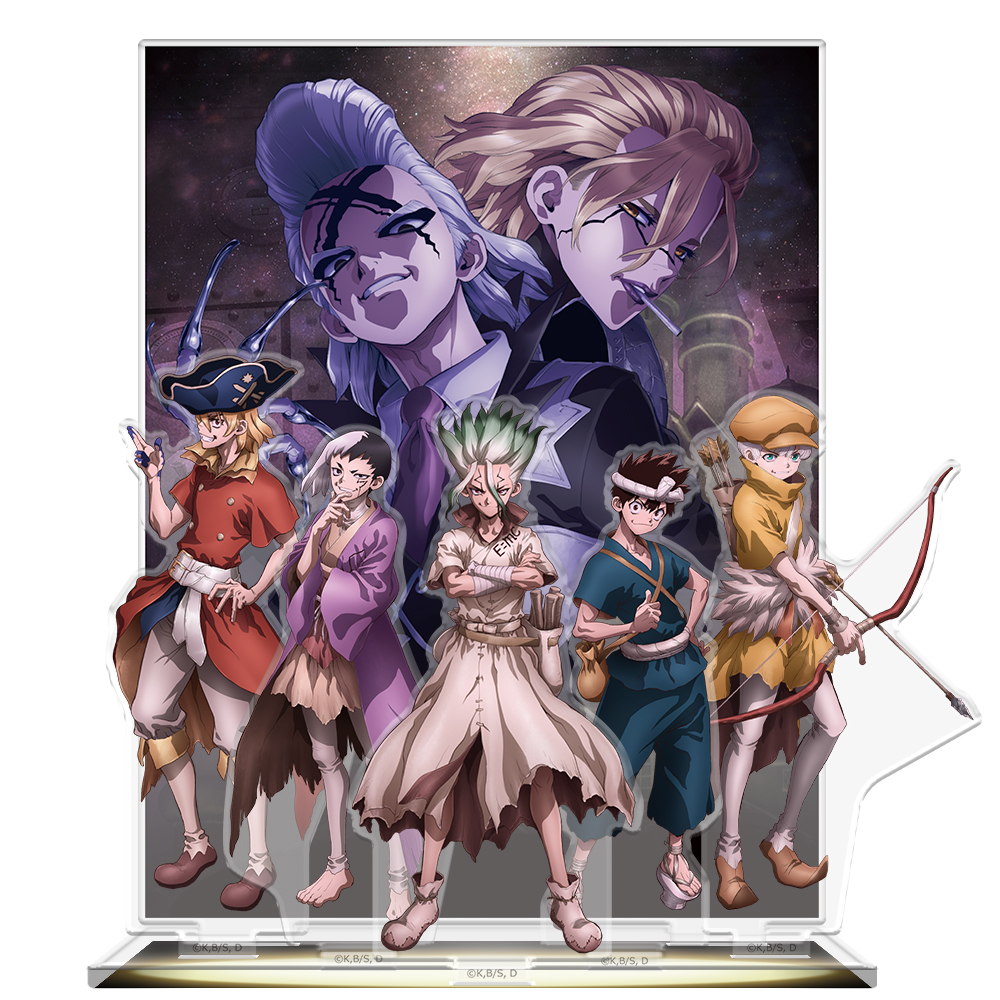 【アズメーカー】Dr.STONE アクリルジオラマ 千空&ゲン&龍水&クロム&羽京 ゼノ&スタンリー