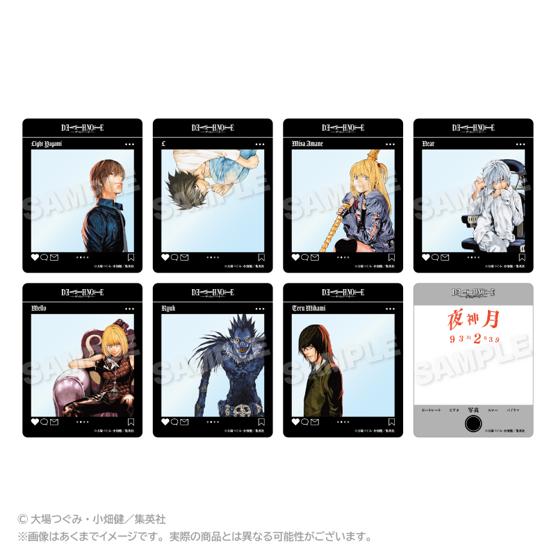 【ステラノーツ】DEATH NOTE トレーディングSNS風クリアカード pcs 1BOX入数：8
