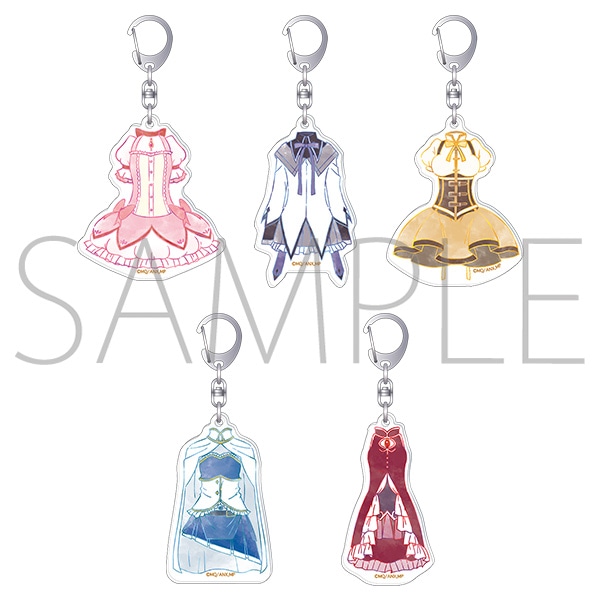 【ムービック】魔法少女まどか☆マギカ アクリルキーホルダーコレクション/（魔法少女衣装） 1BOX入数：5