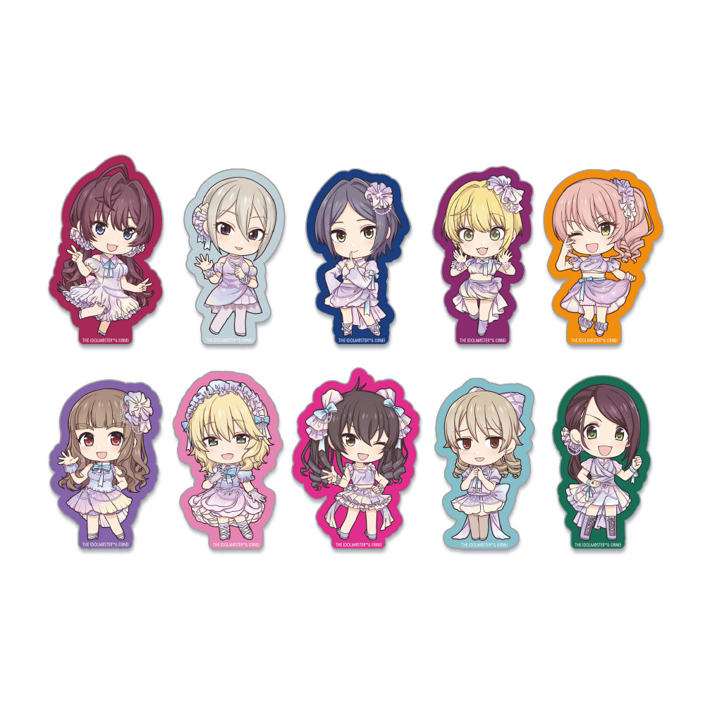 【クリーク・アンド・リバー】アイドルマスターシンデレラガールズ ダイカットステッカー ランダム全10種 1BOX入数：10