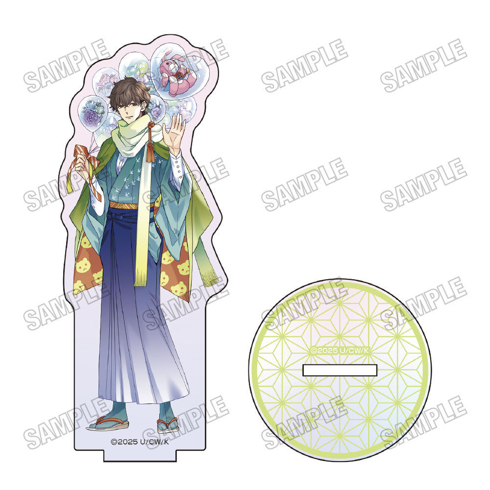 【メディコス・エンタテインメント】「BROTHERS CONFLICT」描き下ろしオーロラアクリルスタンド【和装ver.】（1）朝日奈雅臣