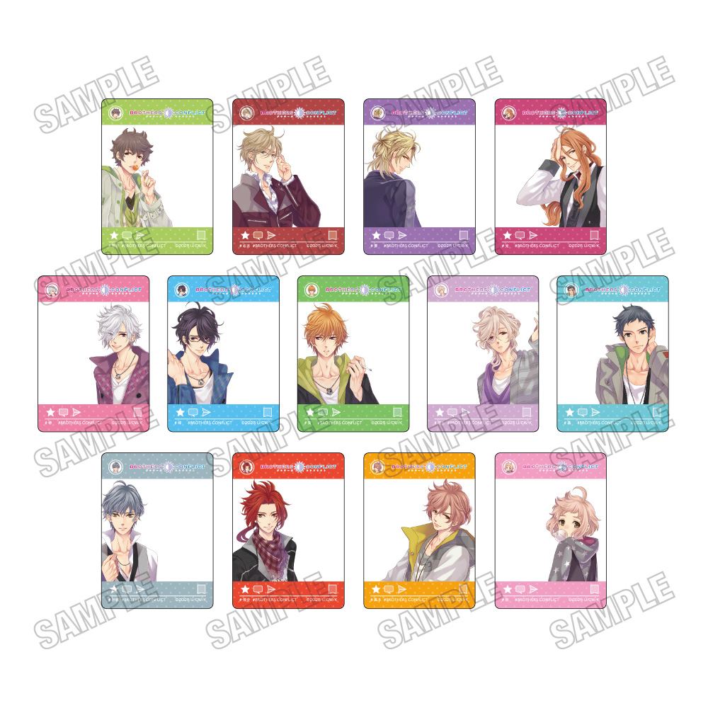 【メディコス・エンタテインメント】「BROTHERS CONFLICT」SNS風クリアカードコレクション
